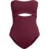 Women's Bandeau Cut Out One Piece, alternative image