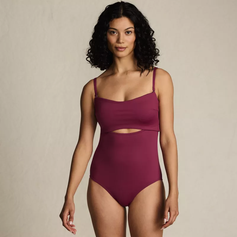 Women's Bandeau Cut Out One Piece, Front