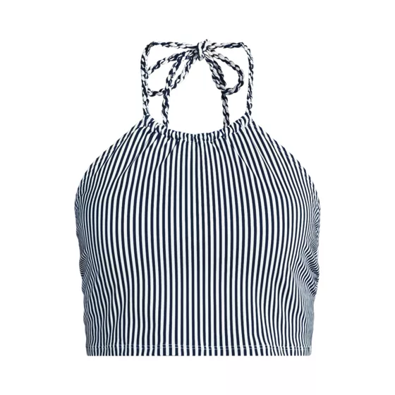 Women's High Neck Halter Midkini Top - primary