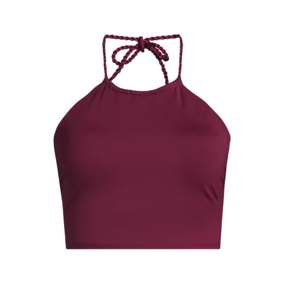 Women's High Neck Halter Midkini Top - primary