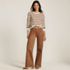 Women's Corduroy High Rise Classic Flare Pants, alternative image