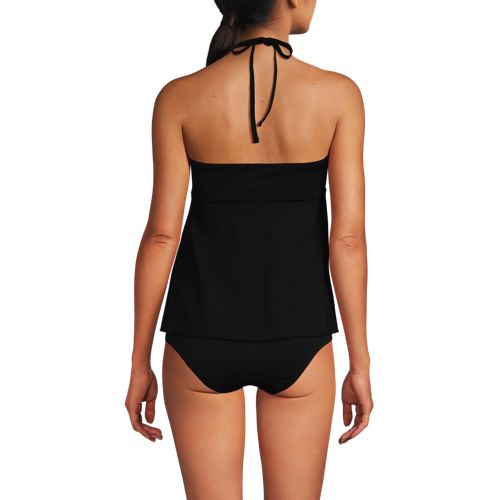 Women's Flutter High Neck Halter Tankini Top - image 3
