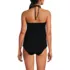 Women's Flutter High Neck Halter Tankini Top , Back