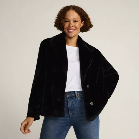 Women's Faux Fur Jacket - primary