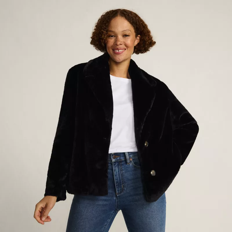 Women's Faux Fur Jacket, alternative image