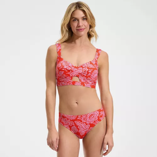 Women's Twist Front Bikini Top, Front