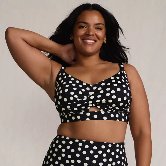 Women's Plus Size Twist Front Bikini Top - primary