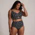 Women's Plus Size Twist Front Bikini Top, Front