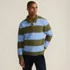 Men's Long Sleeve Fuzzy Sweater Polo, Front