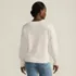 Womens Drifter Drop Shoulder Placed Jacquard Crew Neck Sweater, Back