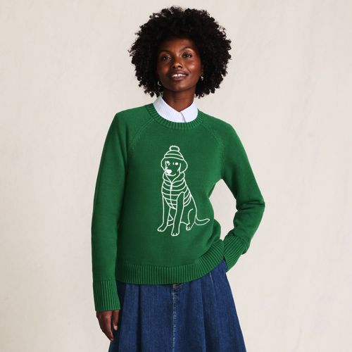 Women's Drifter Embroidered Raglan Crew Neck Sweater - image 3