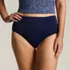 Women's Plus Size Mid Rise Bikini Bottoms, Front