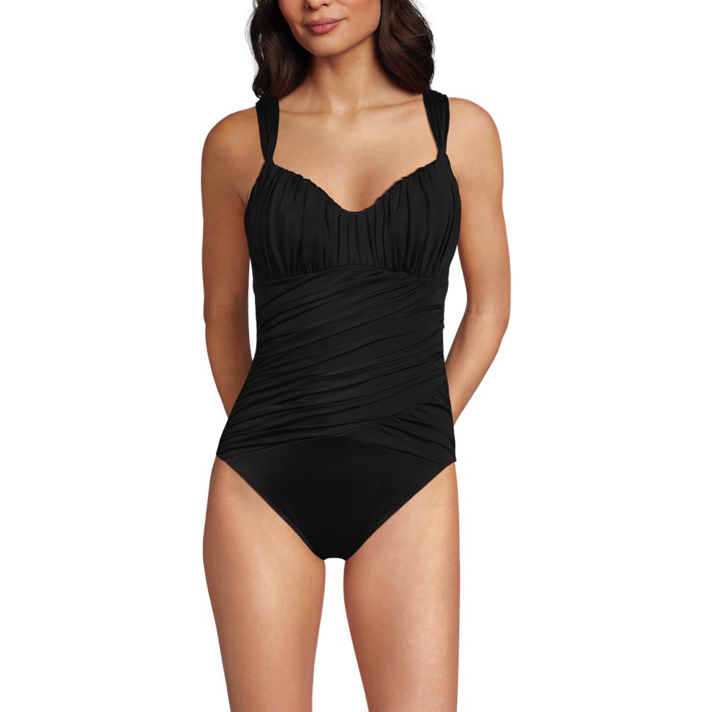 【I AM MARI】Jellys Velvet Heart Neck Shirring One Piece V-neck Ruched One-piece Swimsuit For Women | Factory