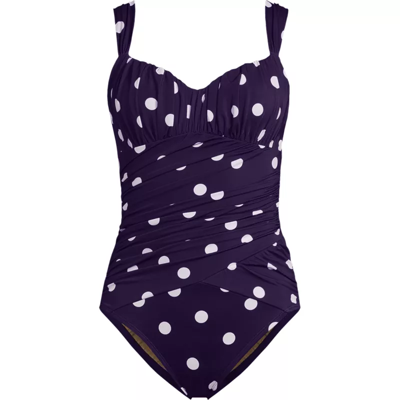 Women's Slender Lite Sweetheart Shirred One Piece, Front