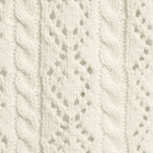 Women's Lace Pointelle Puff Sleeve Cardigan Sweater, alternative image