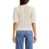 Women's Lace Pointelle Puff Sleeve Cardigan Sweater, Back