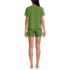 Women's Cooling 2 Piece Pajama Set - Short Sleeve Tee and Shorts, Back