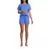 Women's Cooling 2 Piece Pajama Set - Short Sleeve Tee and Shorts, Front