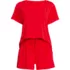 Women's Cooling 2 Piece Pajama Set - Short Sleeve Tee and Shorts, Front