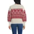 Women's Drifter Placed Jacquard Jersey Crew Neck Sweater, Back