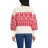 Women's Drifter Placed Jacquard Jersey Crew Neck Sweater, Back