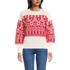 Women's Drifter Placed Jacquard Jersey Crew Neck Sweater, Front