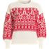 Women's Drifter Placed Jacquard Jersey Crew Neck Sweater, Front