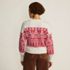 Women's Drifter Placed Jacquard Jersey Crew Neck Sweater, Back