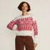 Women's Drifter Placed Jacquard Jersey Crew Neck Sweater, Front