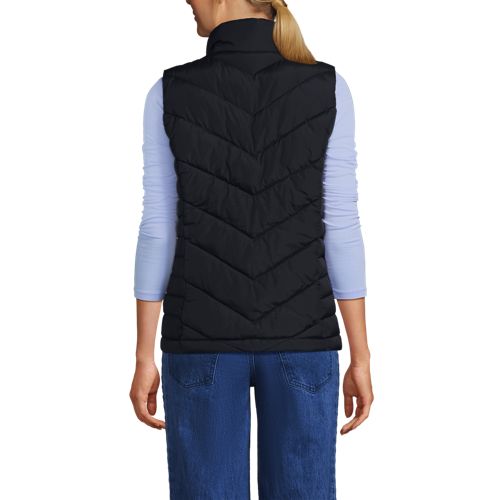  Lands' End Isolierte Steppweste Featherfree, Damen, Größe:32-34 Regular, Blau, By Lands' End 