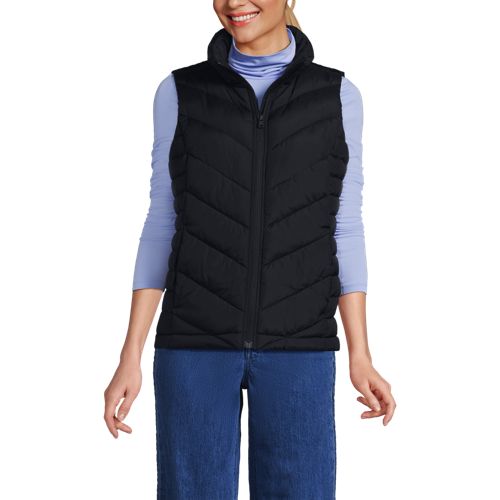  Lands' End Isolierte Steppweste Featherfree, Damen, Größe:32-34 Regular, Blau, By Lands' End 
