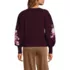 Women's Drifter Puff Sleeve Jacquard Crew Neck Sweater, Back