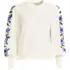 Women's Drifter Puff Sleeve Jacquard Crew Neck Sweater, Front