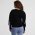 Women's Drifter Puff Sleeve Jacquard Crew Neck Sweater, Back
