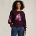 Women's Drifter Puff Sleeve Jacquard Crew Neck Sweater, Front