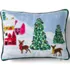 Holiday Needlepoint Throw Pillow, Front