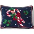 Holiday Needlepoint Throw Pillow, Front