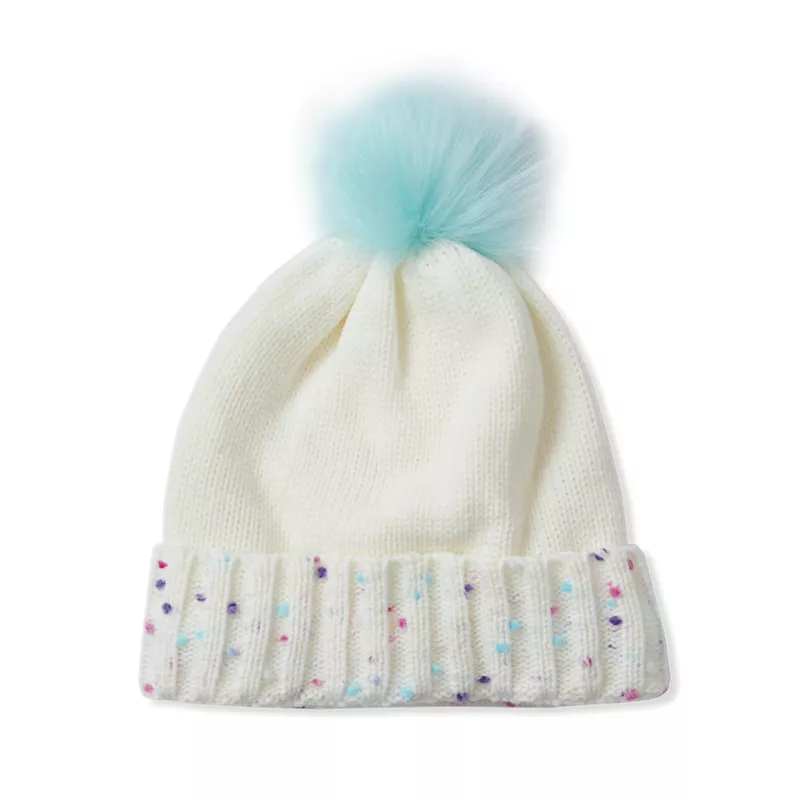Kids Fleece Lined Pom Hat, alternative image