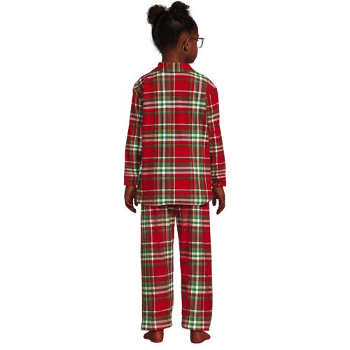Kids Flannel 2 Piece Pajama Set, Back
