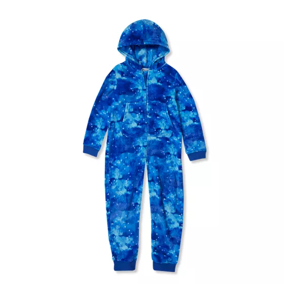 Kids Hooded Plush Onesie - primary