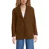 Women's Suede Boyfriend Blazer, Front