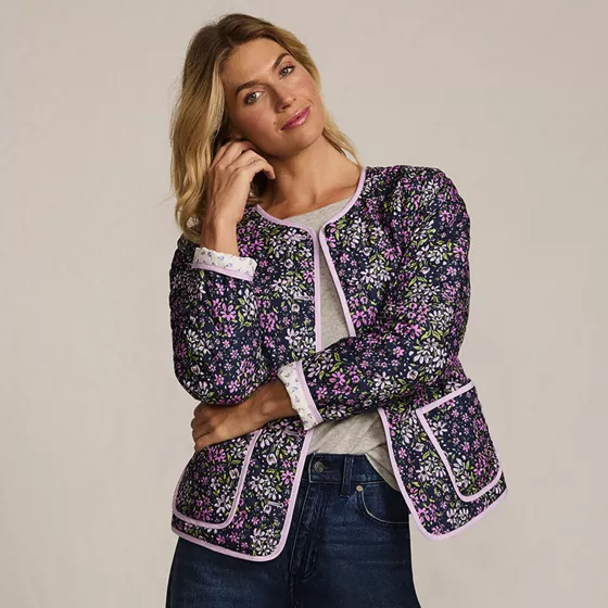 Women's Quilted Reversible Jacket - primary