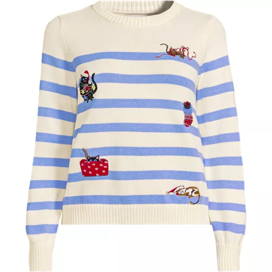 Women's Drifter Modern Jacquard Crew Neck Sweater - primary