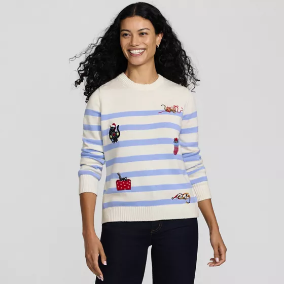 Women's Drifter Modern Jacquard Crew Neck Sweater - primary