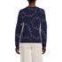 Women's Fine Gauge Cotton All Over Jacquard Crew Neck Sweater, Back