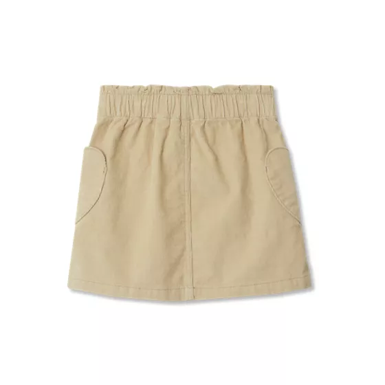 Girls Corduroy Skirt with Heart Pockets - primary