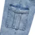 Girls Denim Cargo Wide Leg Jeans, alternative image