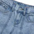 Girls Denim Cargo Wide Leg Jeans, alternative image