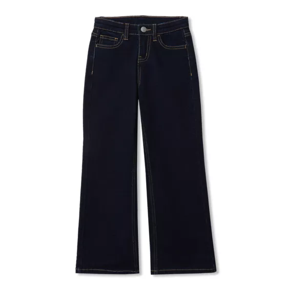 Girls Wide Leg Denim Jeans - primary