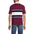 Men's Short Sleeve Slub Textured Rugby Polo, Back